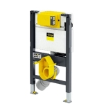 Viega 藏牆式水箱系統貼牆式座廁專用組合 - Visign for Style 20 沖水面板 (磨砂銀) + Prevista 藏牆式水箱系統連支架 (86101SV+8533)